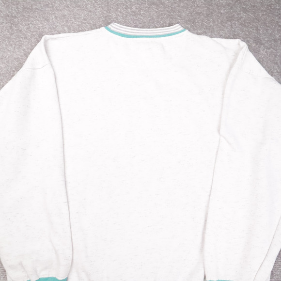 Vintage 90s Disney Mickey Varsity XL Gray Long Sleeve Pullover Sweatshirt - Picture 10 of 10